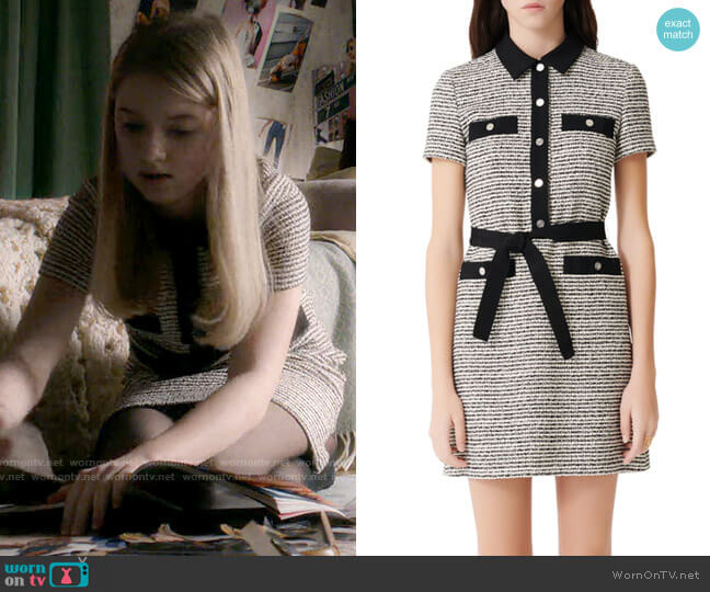 Maje Renala Dress worn by Anna Delvey (Emilia Pieske) on Inventing Anna