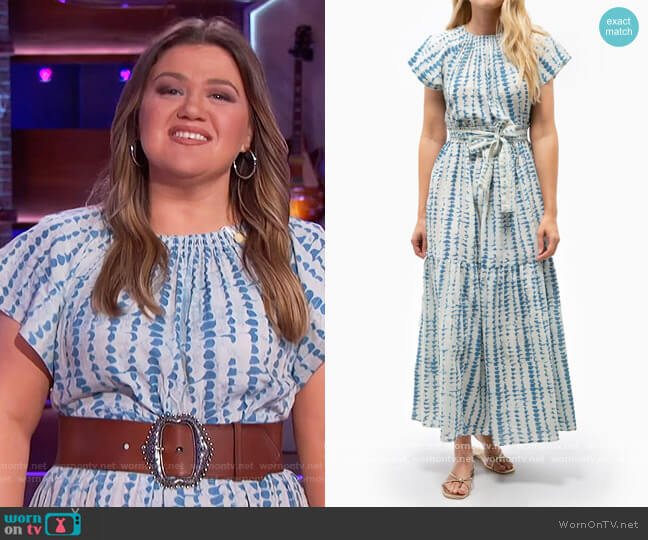 Mirth Vienna Maxi Dress worn by Kelly Clarkson on The Kelly Clarkson Show
