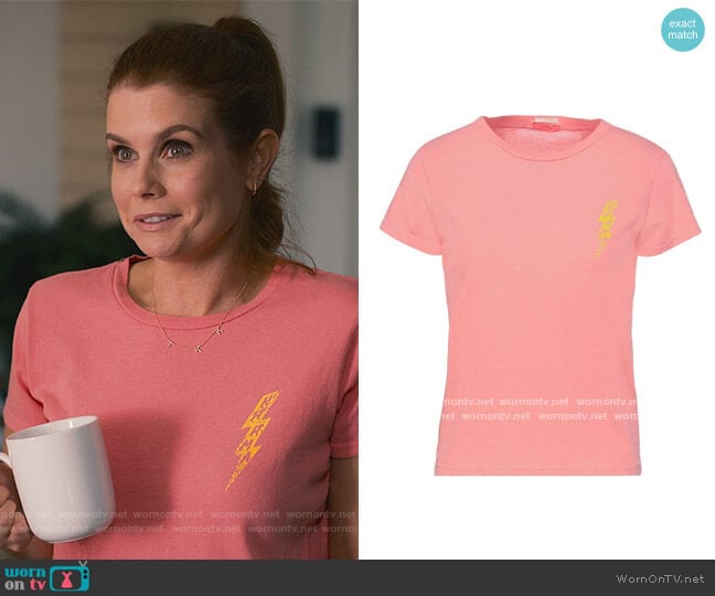 Mother Bolt Print Tee worn by Maddie Townsend (JoAnna Garcia Swisher) on Sweet Magnolias