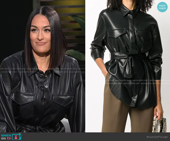 Nanushka Tie-Waist Shirt