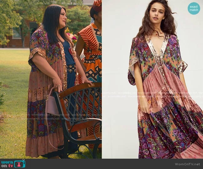 Free People One Fine Day Maxi Top worn by Dana Sue Sullivan (Brooke Elliott) on Sweet Magnolias
