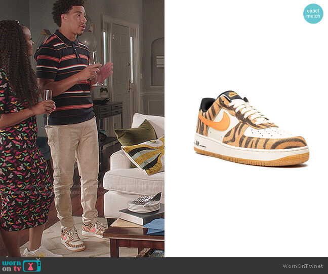 Nike Air Force 1 '07 PRM Sneakers worn by Andre Johnson Jr (Marcus Scribner) on Black-ish