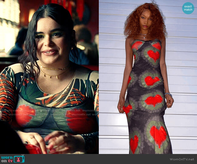 O Mighty One Love Long Dress worn by Kat Hernandez (Barbie Ferreira) on Euphoria
