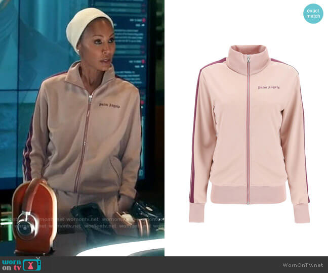 Palm Angels High Neck Full Zip Track Jacket