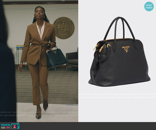 Prada Leather handbag worn by Kate Sacker (Condola Rashad) on Billions