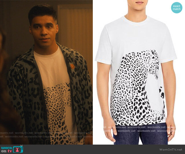 PS Paul Smith Leopard Graphic Tee worn by Vivek Shah (Jordan Buhat) on Grown-ish