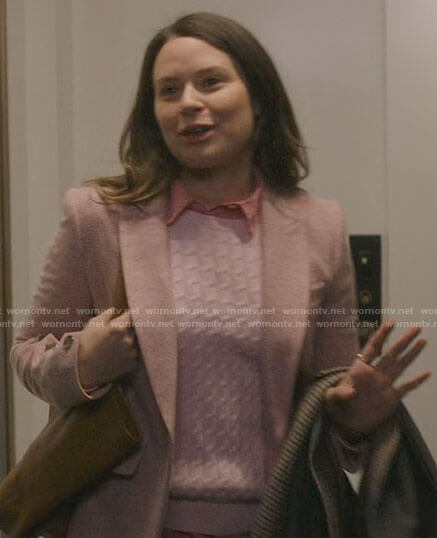 Rachel’s pink blazer on Inventing Anna