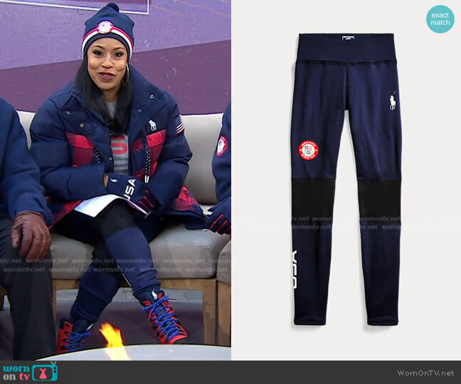 Ralph Lauren Team USA Closing Ceremony Legging worn by Sheinelle Jones on Today
