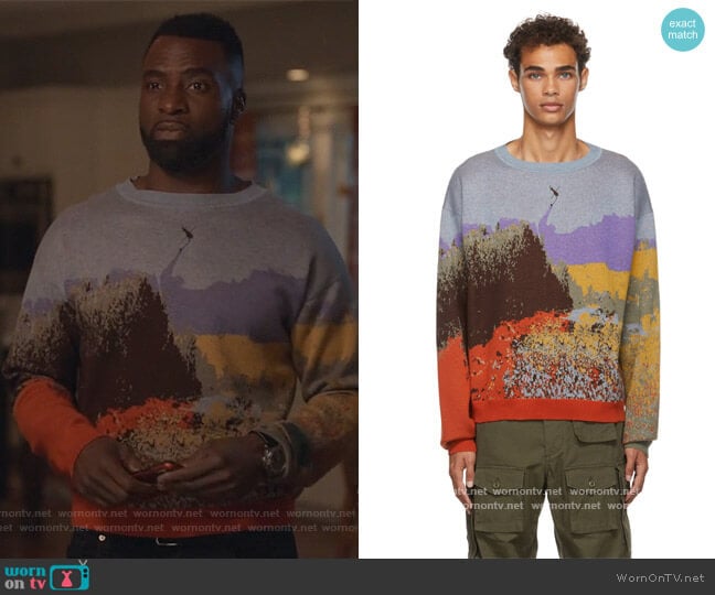 Reese Cooper Western Wildfires Jacquard Sweater