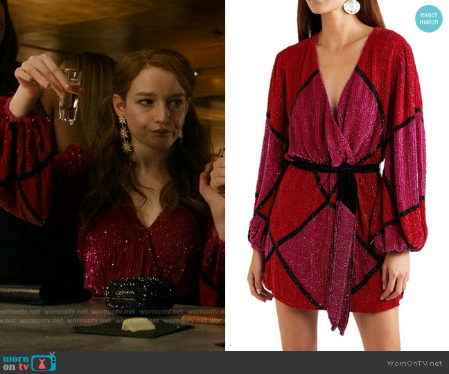 Retrofete Julie Dress worn by Anna Delvey (Julia Garner) on Inventing Anna