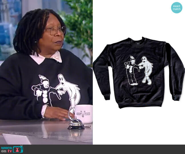 Rockin Pins Koko The Clown Sweatshirt worn by Whoopi Goldberg on The View