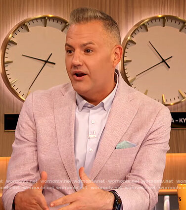 Ross’s pink blazer on The Drew Barrymore Show