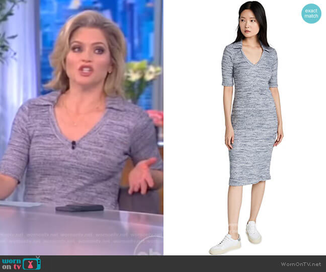 Stateside Knit Polo Dress worn by Sara Haines on The View