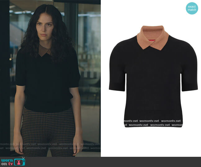 Staud Acorn Sweater worn by Eva Victor (Rian) on Billions
