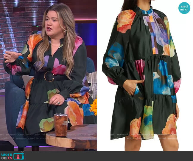 Stine Goya Jasmine Flower Dress worn by Kelly Clarkson on The Kelly Clarkson Show
