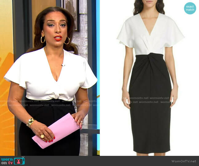 Ted Baker Ellame Dress worn by Michelle Miller on CBS Mornings