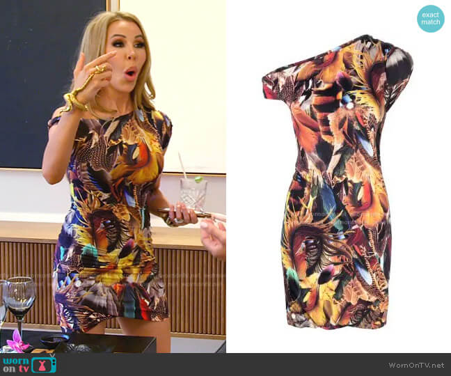 The Attico Abstract Print Minidress worn by Lisa Hochstein (Lisa Hochstein) on The Real Housewives of Miami