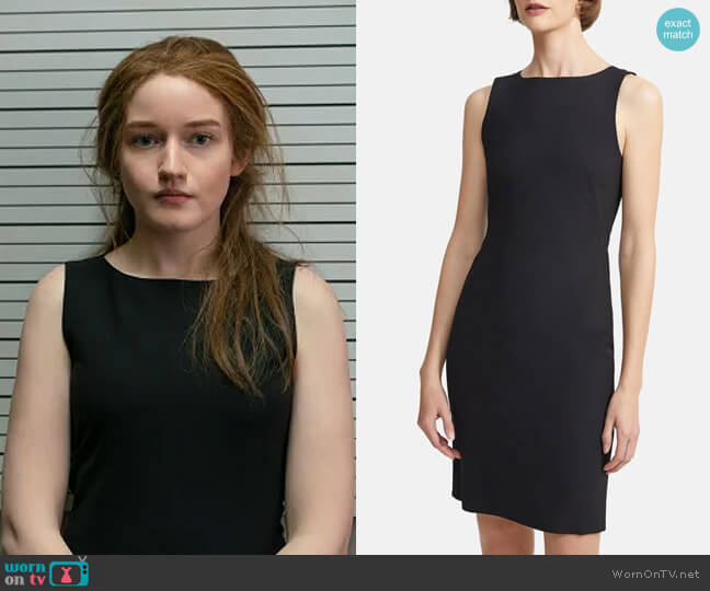 Theory Betty 2B Edition Dress worn by Anna Delvey (Julia Garner) on Inventing Anna