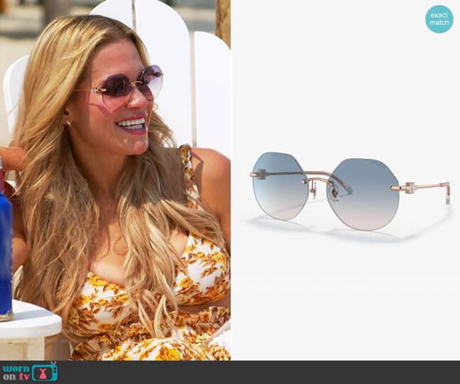 Tiffany and Co TF3077 Sunglasses worn by Jackie Goldschneider on The Real Housewives of New Jersey