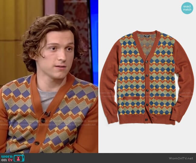 Todd Snyder Merino Zig-Zag Cardigan