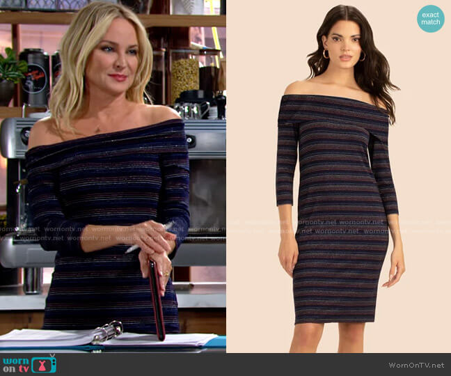 Trina Turk Conch Dress worn by Sharon Newman (Sharon Case) on The Young and the Restless