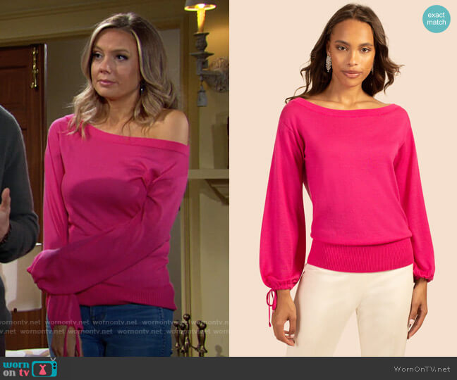 Trina Turk Zsa Zsa Pullover worn by Abby Newman (Melissa Ordway) on The Young and the Restless