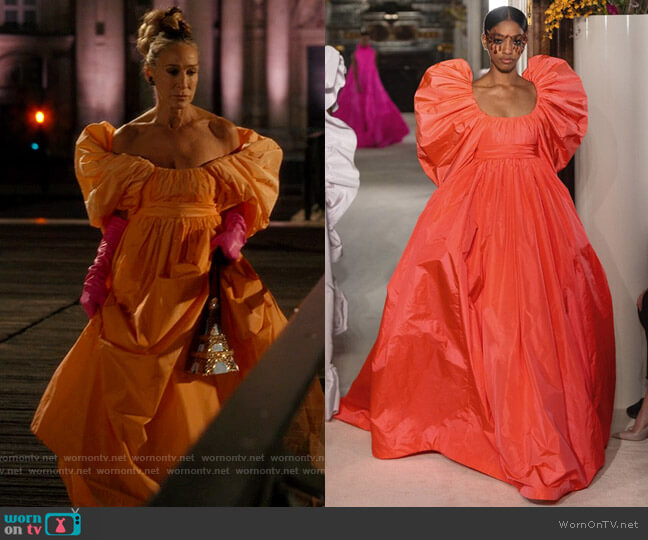 Valentino - Fall 2019 Haute Couture Collection worn by Carrie Bradshaw (Sarah Jessica Parker) on And Just Like That