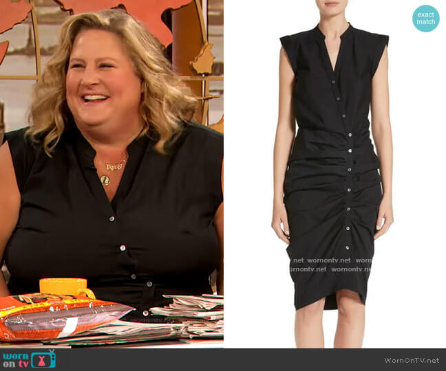 Veronica beard Ruched Shirtdress