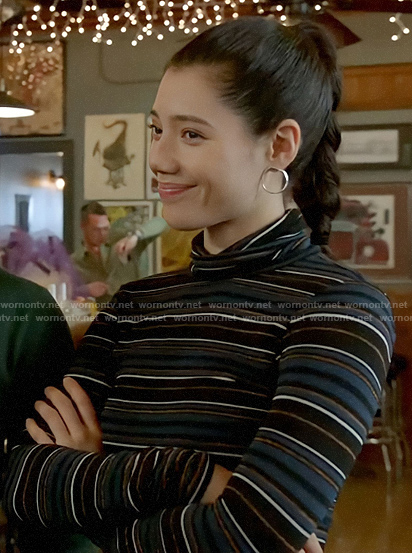 Violet’s striped turtleneck on Chicago Fire