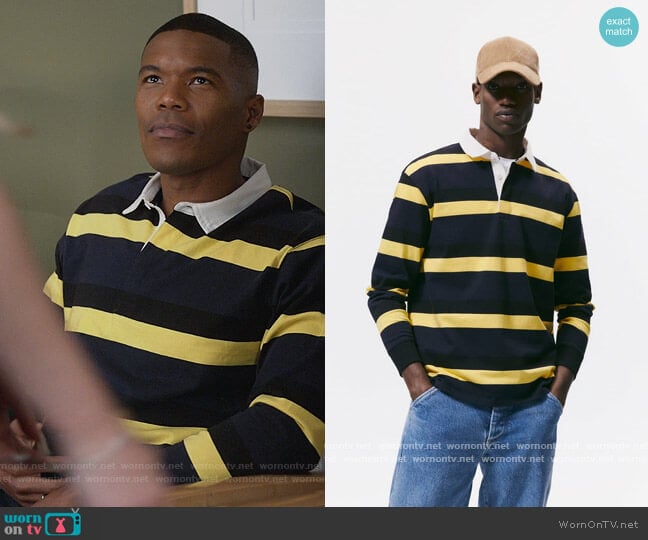 Zara Striped Polo Shirt