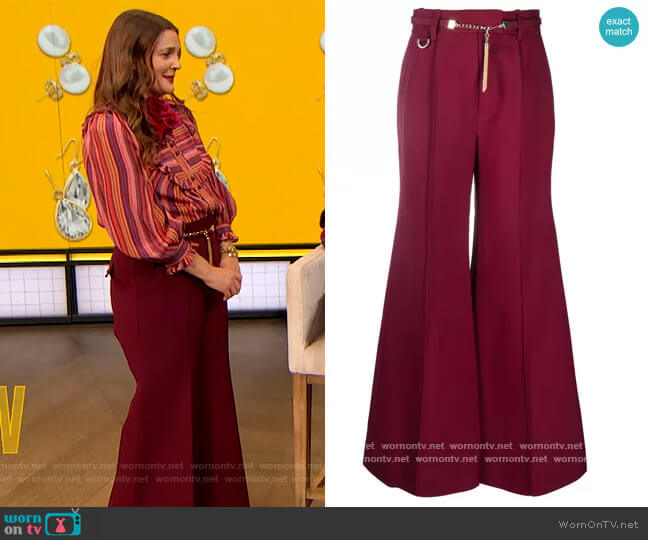 Zimmermann Chain Link Detail worn by Drew Barrymore on The Drew Barrymore Show