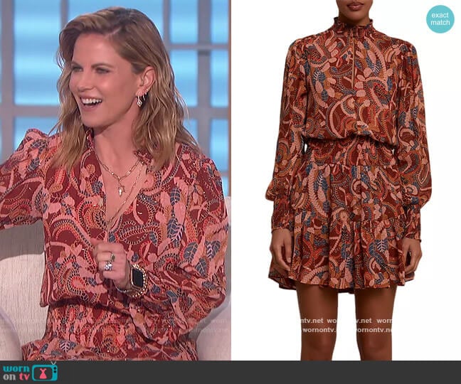 A.L.C. Sylvie Mini Dress worn by Natalie Morales on The Talk