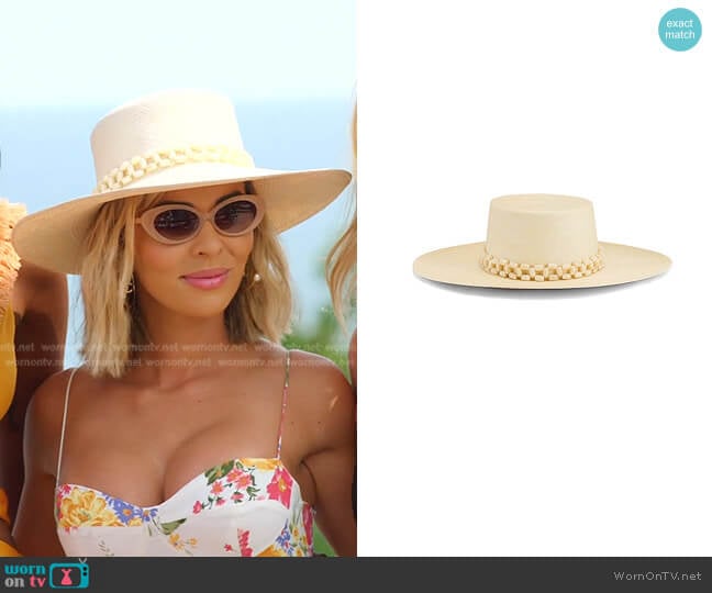 Artesano Tulipan Beaded Hat worn by Nicole Martin (Nicole Martin) on The Real Housewives of Miami