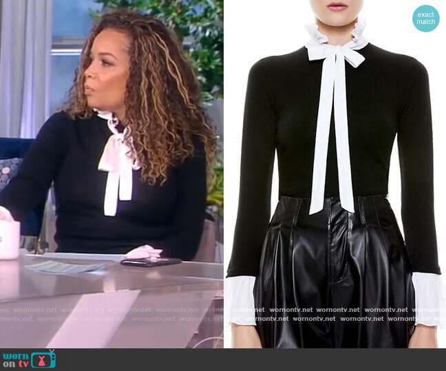 Alice + Olivia Cornelia Sweater worn by Sunny Hostin on The View