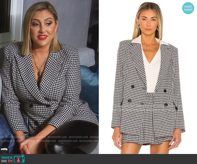 Amanda Uprichard X REVOLVE Sawyer Blazer worn by Gina Kirschenheiter on The Real Housewives of Orange County