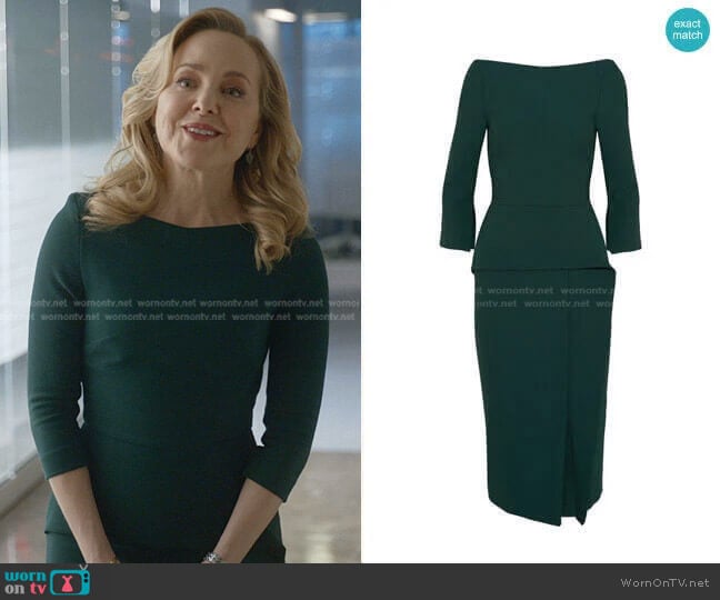 Roland Mouret Ardingly Dress worn by Marissa Morgan (Geneva Carr) on Bull