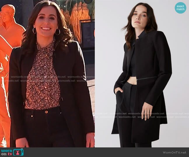 Bcbgmaxazria Arelia A Line Coat worn by Hallie Jackson on Today
