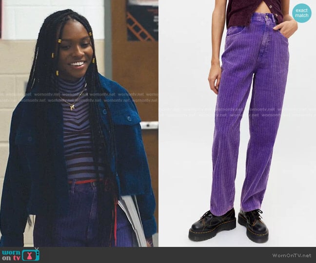 BDG High Waisted Baggy Corduroy Pant worn by Naomi McDuffie (Kaci Walfall) on Naomi