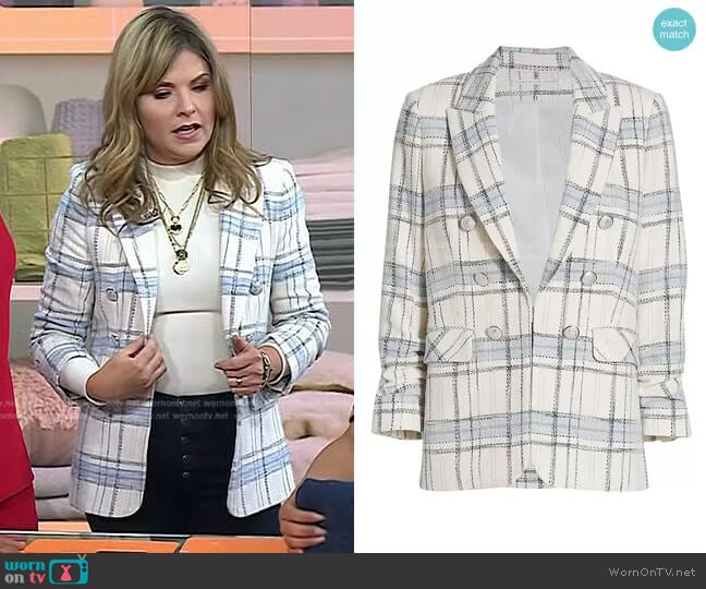 Veronica Beard Beacon Dickey Jacket worn by Jenna Bush Hager on Today