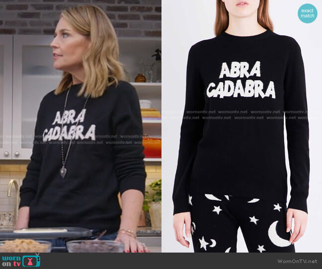 Chinti & Parker Abracadabra Cashmere Jumper worn by Savannah Guthrie on Today