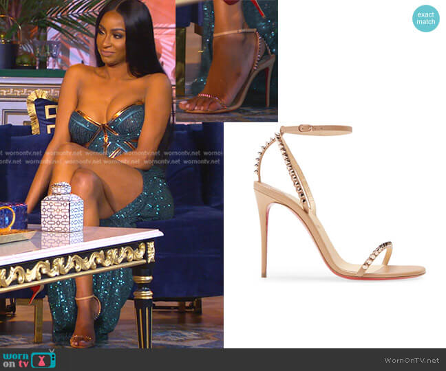 Christian Louboutin So Me Studded Sandal worn by Guerdy Abraira (Guerdy Abraira) on The Real Housewives of Miami