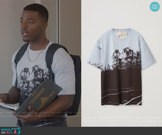 Cos Photo Print Shirt worn by Spencer James (Daniel Ezra) on All American