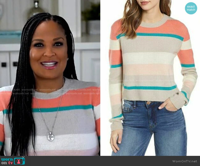Cotton Emporium Multi-Colored Stripe Pullover