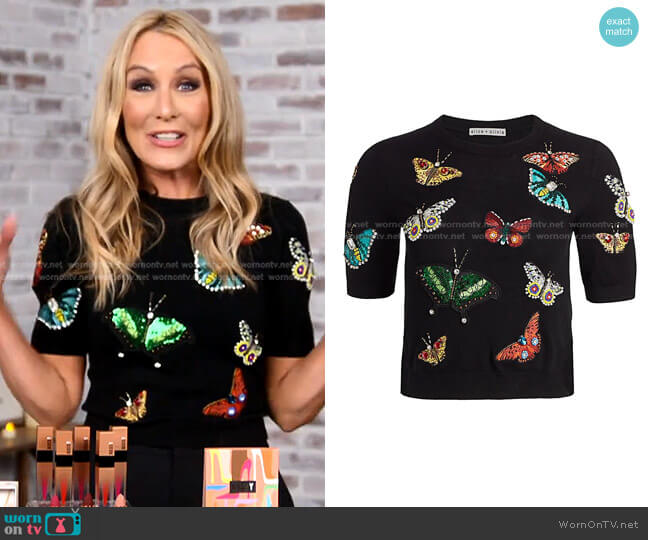 Alice + Olivia Ciara Sweater worn by Chassie Post on Today