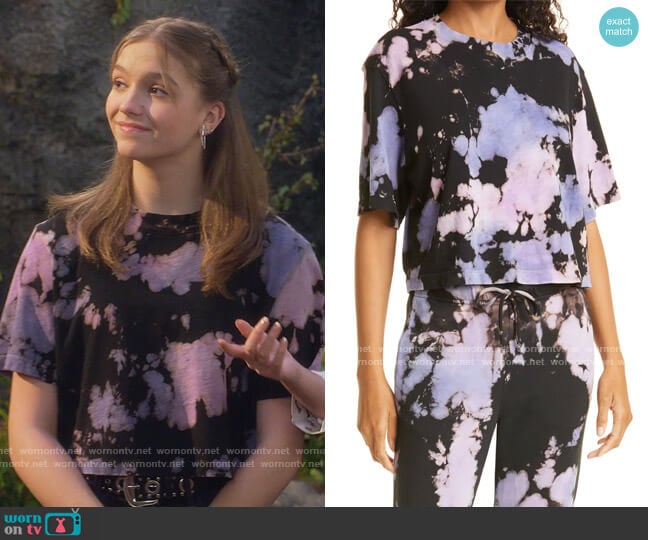 Cotton Citizen Tokyo Crop Tee worn by Presley (Jayden Bartels) on Side Hustle