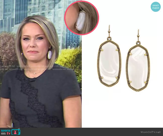 Kendra Scott Elle Earrings worn by Dylan Dreyer on Today