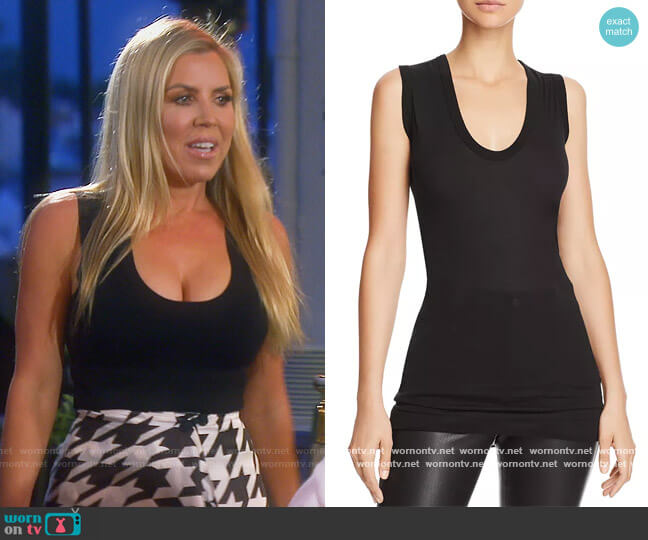 Enza Costa Bold U-Neck Tank worn by Dr. Jen Armstrong on The Real Housewives of Orange County
