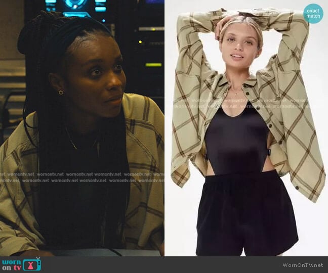 Urban Outfitters Flannel Button Down Shirt worn by Naomi McDuffie (Kaci Walfall) on Naomi