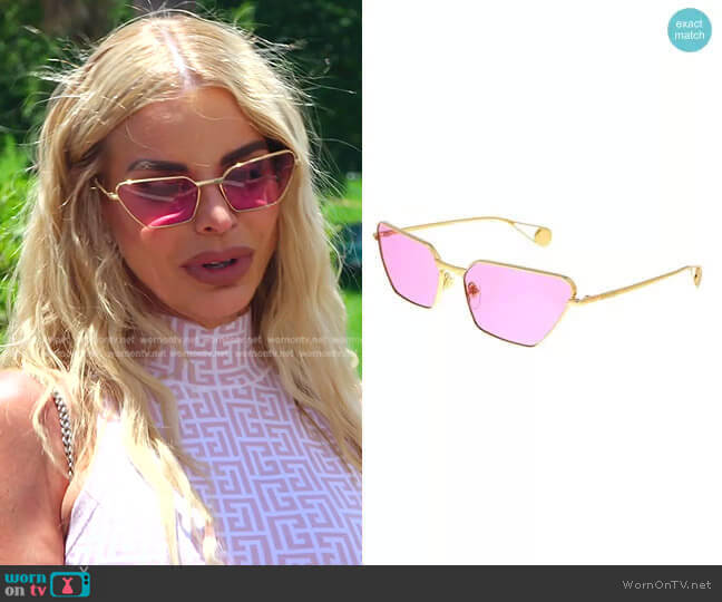 Gucci GG0538S Sunglasses worn by Alexia Echevarria (Alexia Echevarria) on The Real Housewives of Miami