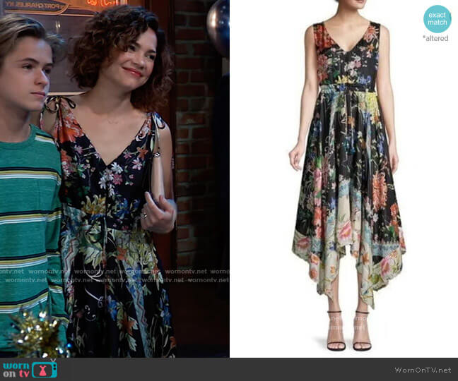 Johnny Was Meru Dress worn by Elizabeth Webber (Rebecca Herbst) on General Hospital
